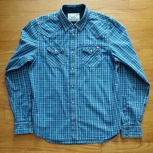 Blue Plaid Men's Shirt